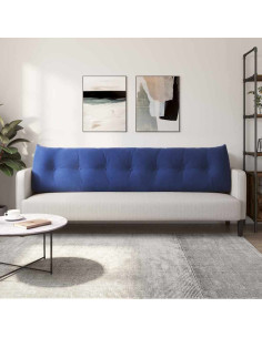 Cuscino per Schiena Blu Polizia 200 x 24 x 50 cm Velluto