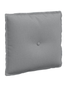 Cuscino per Schiena Grigio chiaro 50 x 19 x 45 cm Tessuto