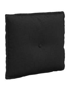 Cuscino per Schiena Nero 50 x 19 x 45 cm Tessuto
