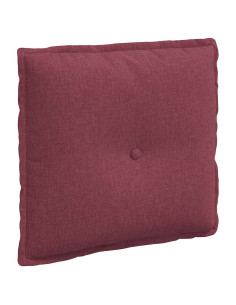 Cuscino per Schiena Rosso Vino 50 x 19 x 45 cm Tessuto