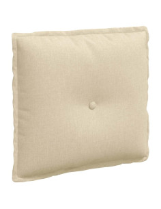Cuscino per Schiena Crema 50 x 19 x 45 cm Tessuto