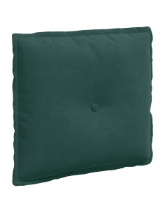 Cuscino per Schiena Verde Scuro 50 x 45 cm Tessuto in Cords