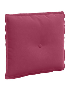 Cuscino per Schiena Rosso Vino 50 x 45 cm Tessuto in Cords