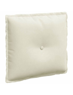 Cuscino per Schiena Crema 50 x 45 cm Tessuto in Cords