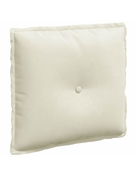 Cuscino per Schiena Crema 50 x 45 cm Tessuto in Cords