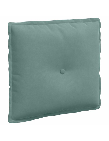 Cuscino per Schiena Verde Mare 50 x 45 cm Tessuto in Cords