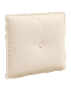 Cuscino per Schiena Beige 50 x 45 cm Tessuto in Microfibra