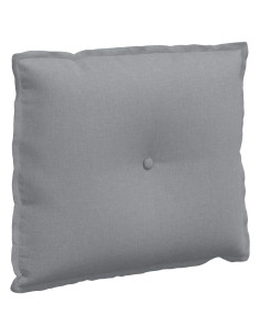 Cuscino per Schiena Grigio chiaro 60 x 19 x 50 cm Tessuto