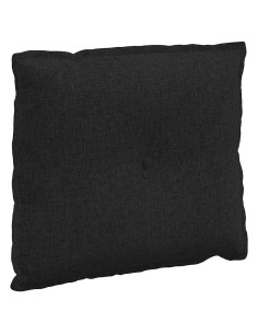 Cuscino per Schiena Nero 60 x 19 x 50 cm Tessuto