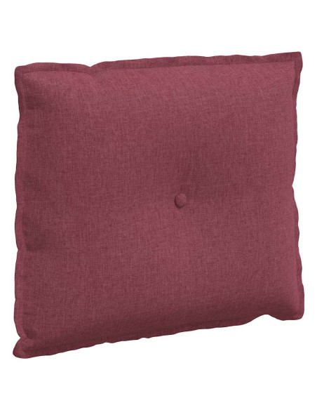 Cuscino per Schiena Rosso Vino 60 x 19 x 50 cm Tessuto