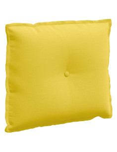 Cuscino per Schiena Giallo Chiaro 60 x 19 x 50 cm Tessuto