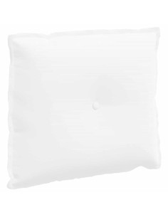 Cuscino per Schiena Bianco 60 x 19 x 50 cm Tessuto