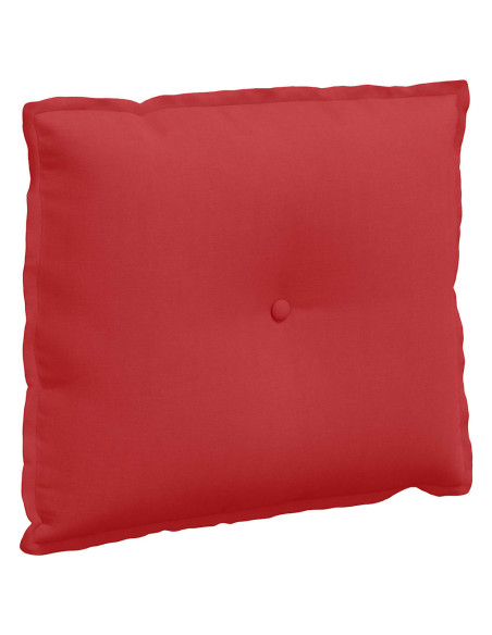 Cuscino per Schiena Rosso 60 x 19 x 50 cm Tessuto