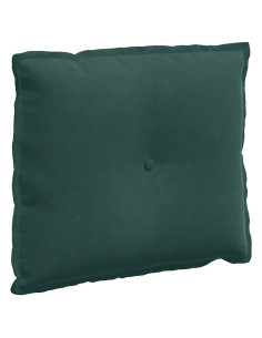 Cuscino per Schiena Verde Scuro 60 x 50 cm Tessuto in Cords