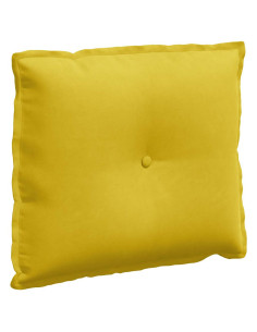 Cuscino per Schiena Giallo 60 x 50 cm Tessuto in Cords
