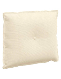 Cuscino per Schiena Crema 60 x 50 cm Tessuto in Cords