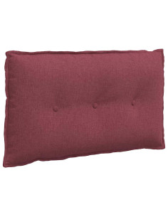 Cuscino per Schiena Rosso Vino 80 x 19 x 50 cm Tessuto
