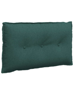 Cuscino per Schiena Verde Scuro 80 x 19 x 50 cm Tessuto