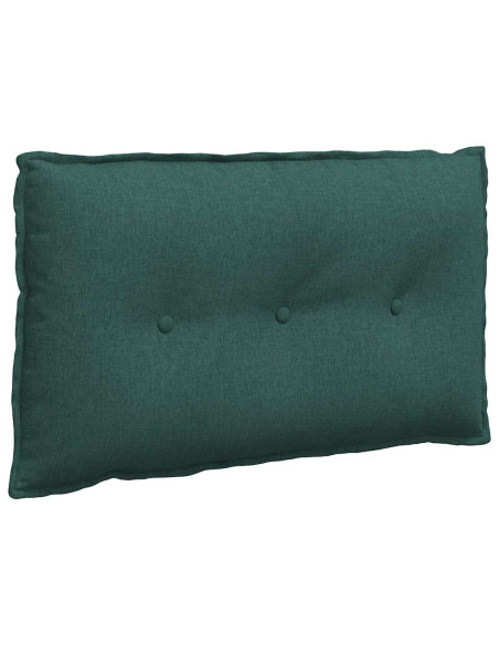 Cuscino per Schiena Verde Scuro 80 x 19 x 50 cm Tessuto