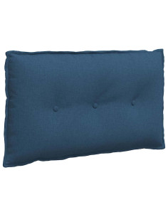 Cuscino per Schiena Blu 80 x 19 x 50 cm Tessuto