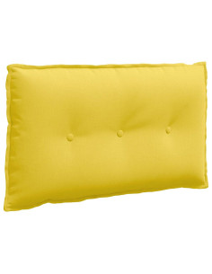 Cuscino per Schiena Giallo Chiaro 80 x 19 x 50 cm Tessuto
