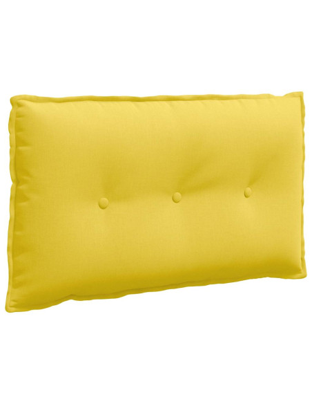 Cuscino per Schiena Giallo Chiaro 80 x 19 x 50 cm Tessuto