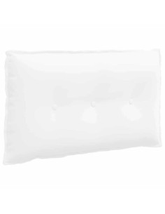 Cuscino per Schiena Bianco 80 x 19 x 50 cm Tessuto