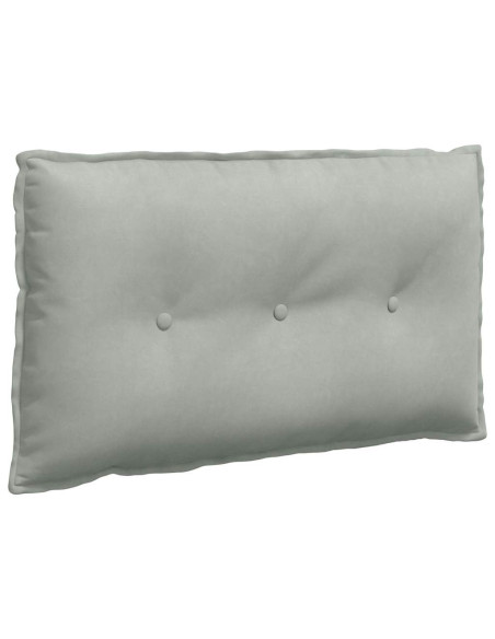 Cuscino per Schiena Grigio chiaro 80 x 50 cm Tessuto in Cords