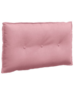 Cuscino per Schiena Rosa 80 x 50 cm Tessuto in Cords