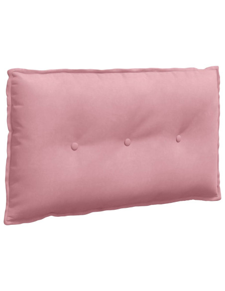 Cuscino per Schiena Rosa 80 x 50 cm Tessuto in Cords