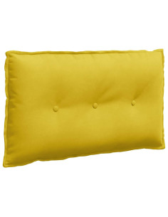 Cuscino per Schiena Giallo 80 x 50 cm Tessuto in Cords