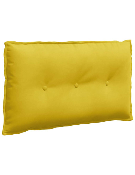 Cuscino per Schiena Giallo 80 x 50 cm Tessuto in Cords