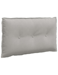 Cuscino per Schiena Grigio chiaro 80 x 50 cm