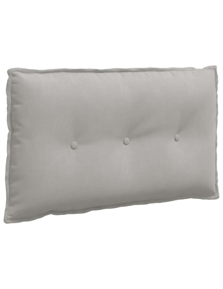 Cuscino per Schiena Grigio chiaro 80 x 50 cm