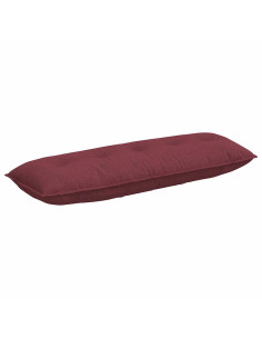 Cuscino per Schiena Rosso Vino 140 x 19 x 50 cm Tessuto