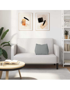 Cuscino per Schiena Grigio chiaro 45 x 20 x 35 cm Tessuto