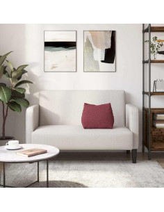 Cuscino per Schiena Rosso Vino 45 x 20 x 35 cm Tessuto