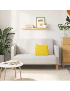 Cuscino per Schiena Giallo Chiaro 45 x 20 x 35 cm Tessuto