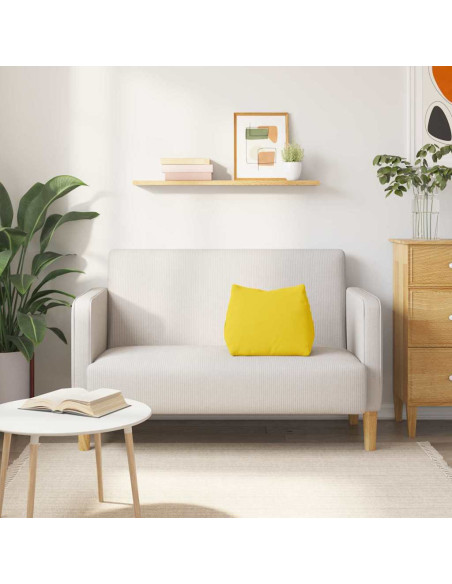 Cuscino per Schiena Giallo Chiaro 45 x 20 x 35 cm Tessuto