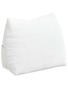 Cuscino per Schiena Bianco 45 x 20 x 35 cm Tessuto