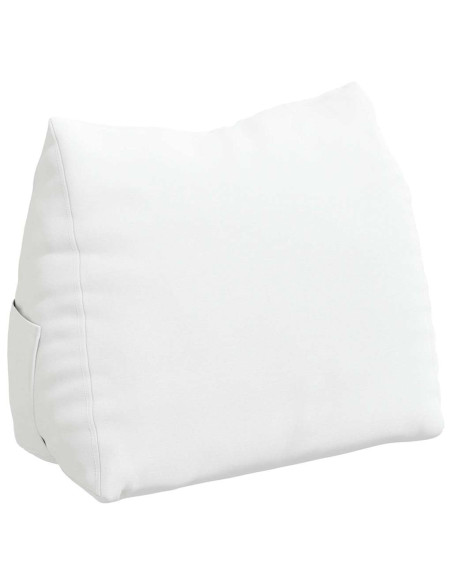 Cuscino per Schiena Bianco 45 x 20 x 35 cm Tessuto