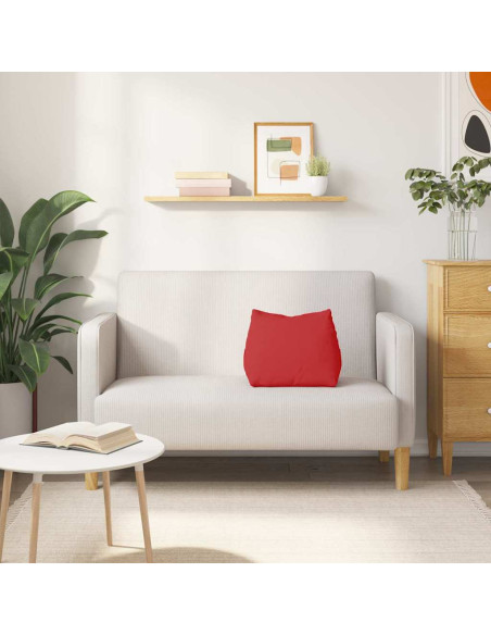 Cuscino per Schiena Rosso 45 x 20 x 35 cm Tessuto