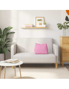 Cuscino per Schiena Rosa 45 x 20 x 35 cm Tessuto