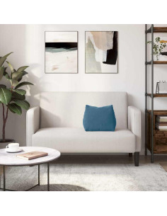 Cuscino per Schiena Blu 45 x 20 x 35 cm Tessuto in Cords