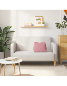 Cuscino per Schiena Rosa 45 x 20 x 35 cm Tessuto in Cords