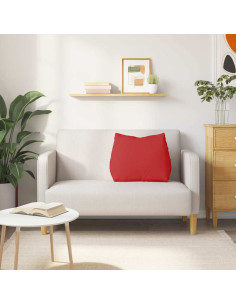 Cuscino per Schiena Rosso 60 x 20 x 50 cm Tessuto