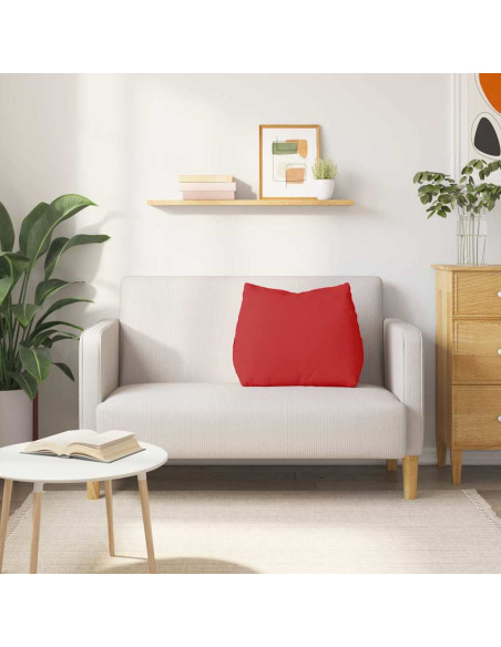 Cuscino per Schiena Rosso 60 x 20 x 50 cm Tessuto