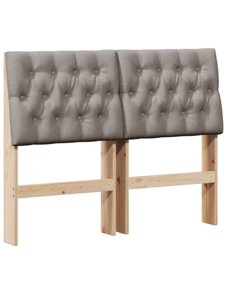 Testiera imbottita Talpa 120 cm Pino massello