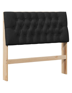 Testiera imbottita Nero 100 cm Pino massello
