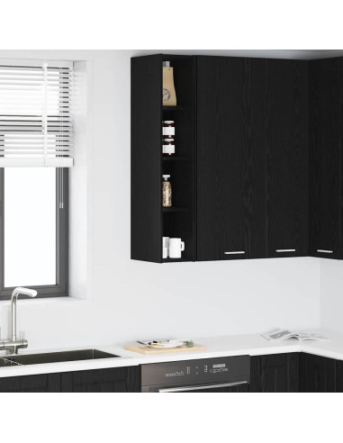 Armadio pensile Riga Rovere Nero 20 x 29,5 x 100 cm